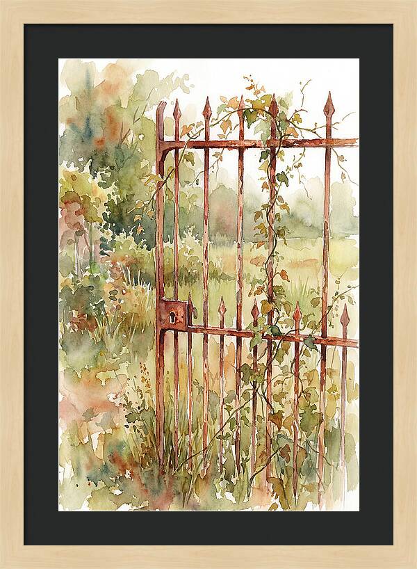 Rustic Charm Of A Gate