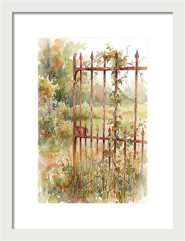 Rustic Charm Of A Gate