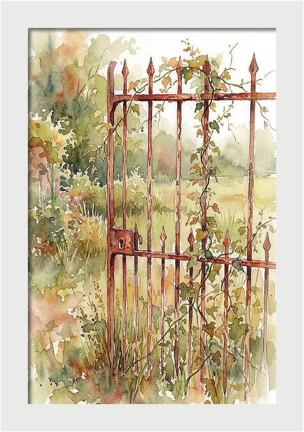 Rustic Charm Of A Gate