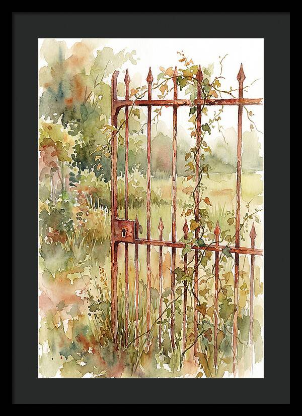 Rustic Charm Of A Gate