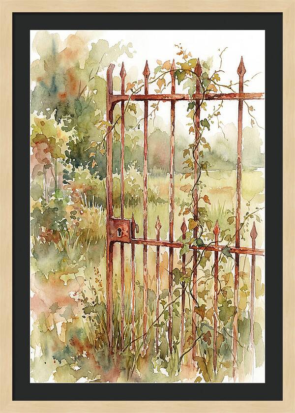 Rustic Charm Of A Gate
