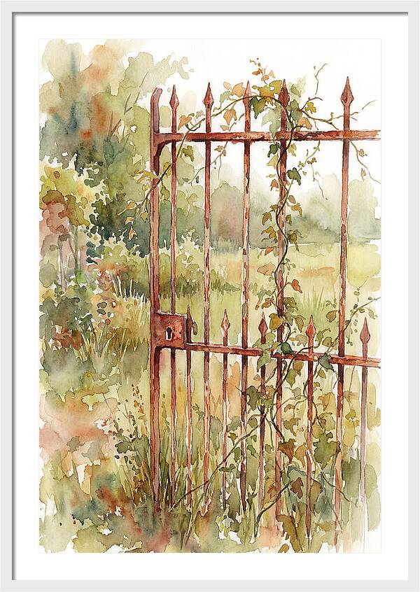 Rustic Charm Of A Gate