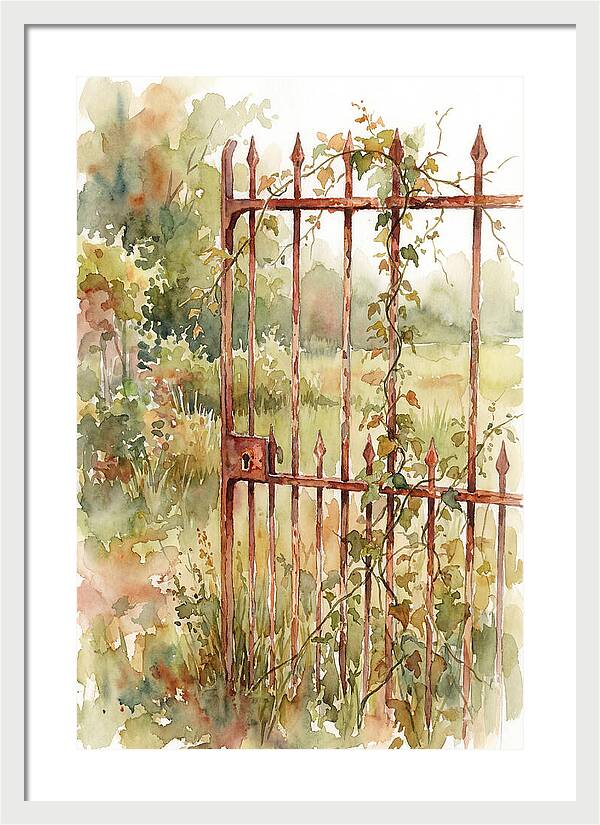 Rustic Charm Of A Gate