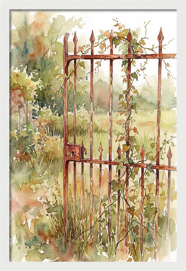 Rustic Charm Of A Gate