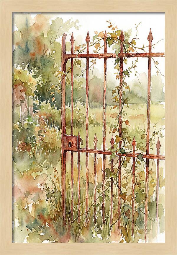 Rustic Charm Of A Gate