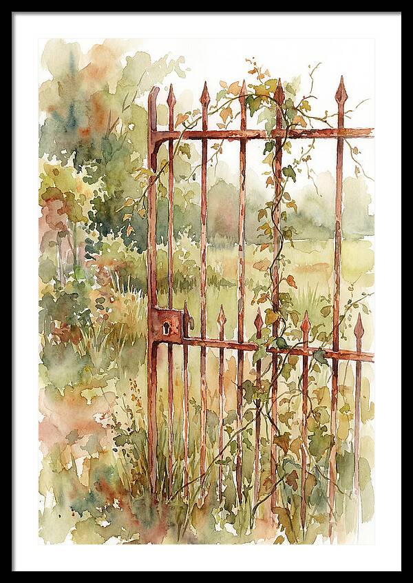 Rustic Charm Of A Gate