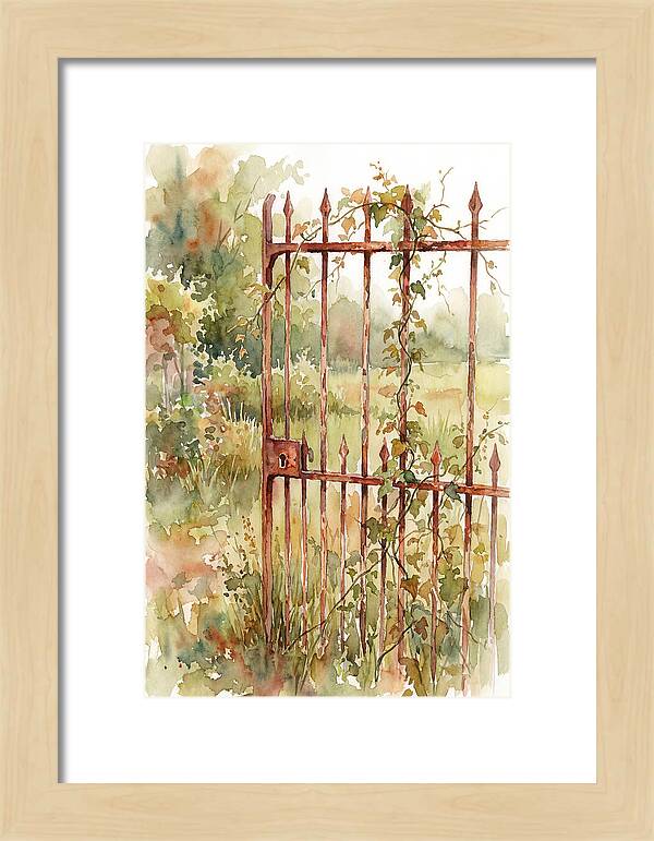 Rustic Charm Of A Gate