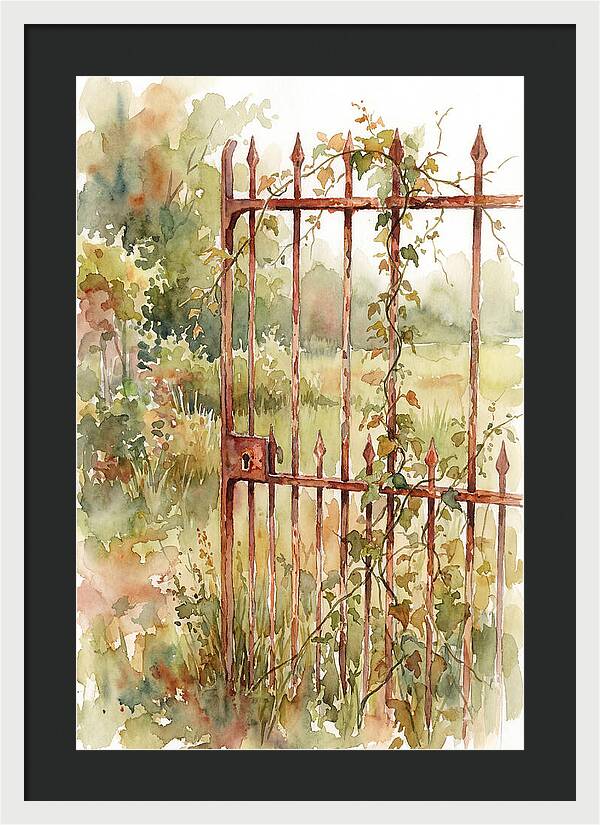 Rustic Charm Of A Gate