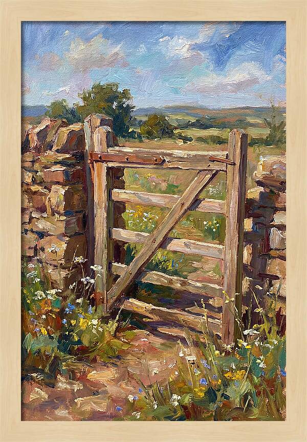 Rustic Entrance Surrounded By Nature