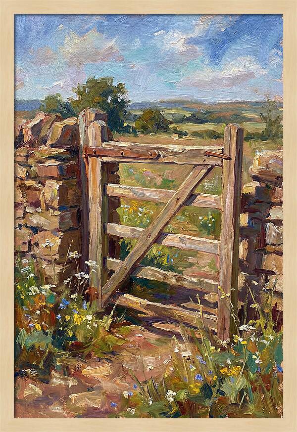Rustic Entrance Surrounded By Nature