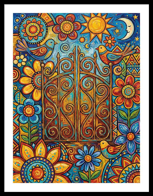 Rustic Gate Surrounded By Nature