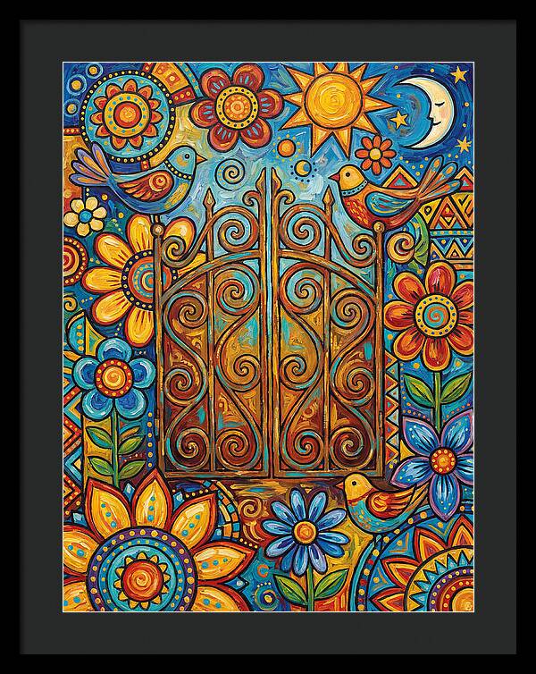 Rustic Gate Surrounded By Nature