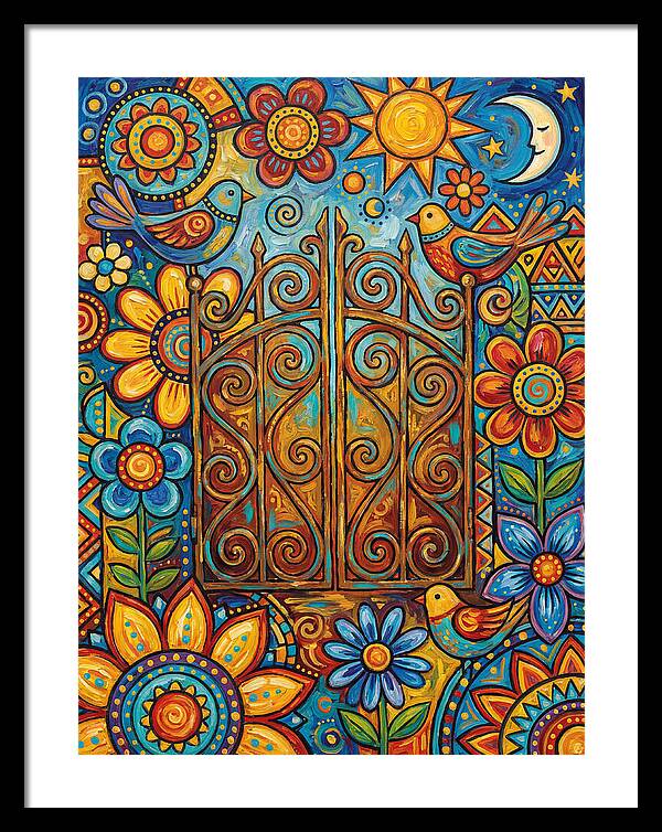 Rustic Gate Surrounded By Nature