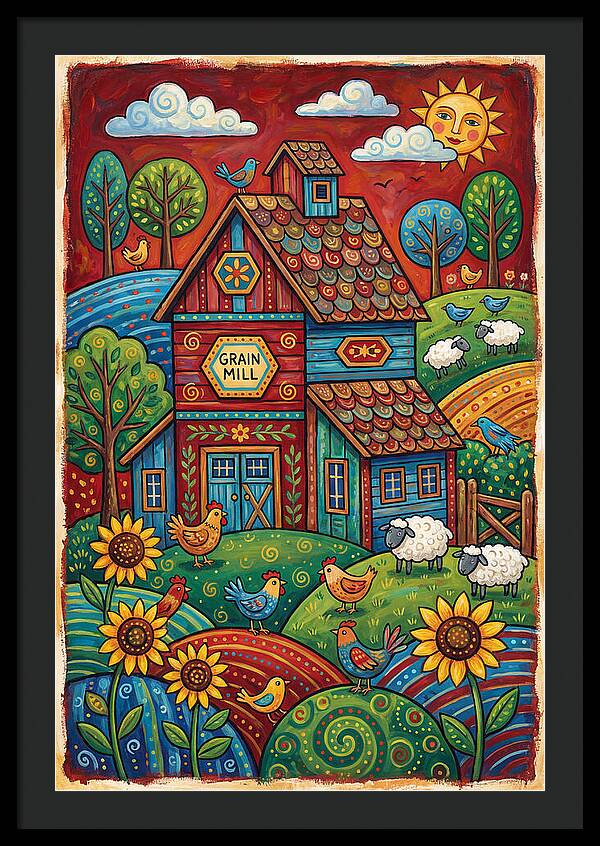 Rustic Harmony In Grain Mill