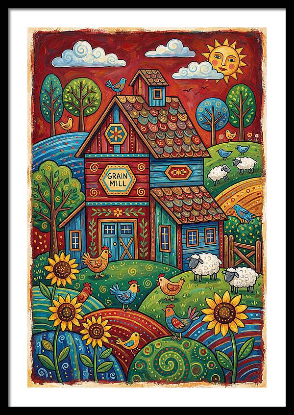 Rustic Harmony In Grain Mill