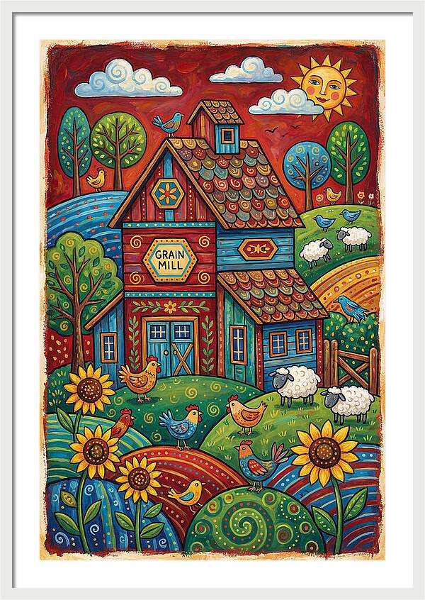 Rustic Harmony In Grain Mill