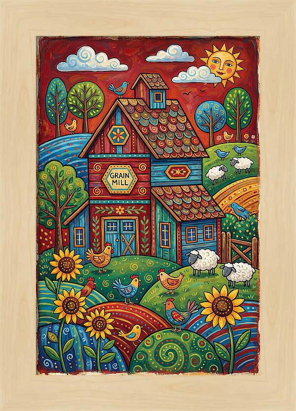 Rustic Harmony In Grain Mill