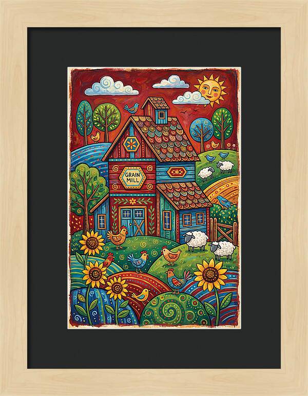 Rustic Harmony In Grain Mill