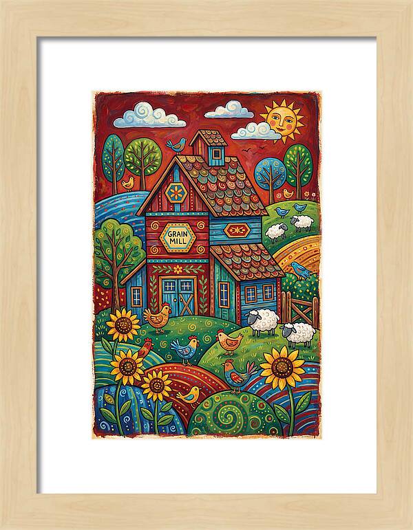 Rustic Harmony In Grain Mill