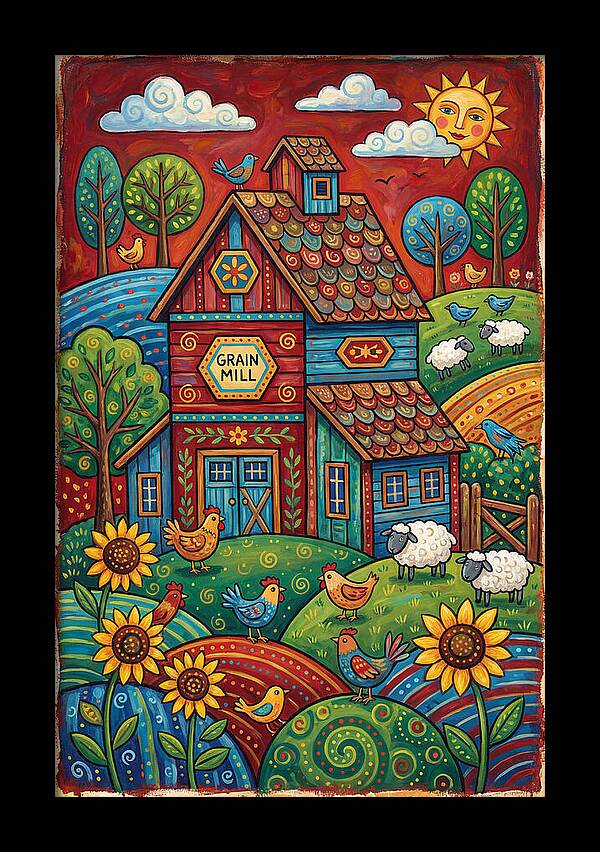 Rustic Harmony In Grain Mill