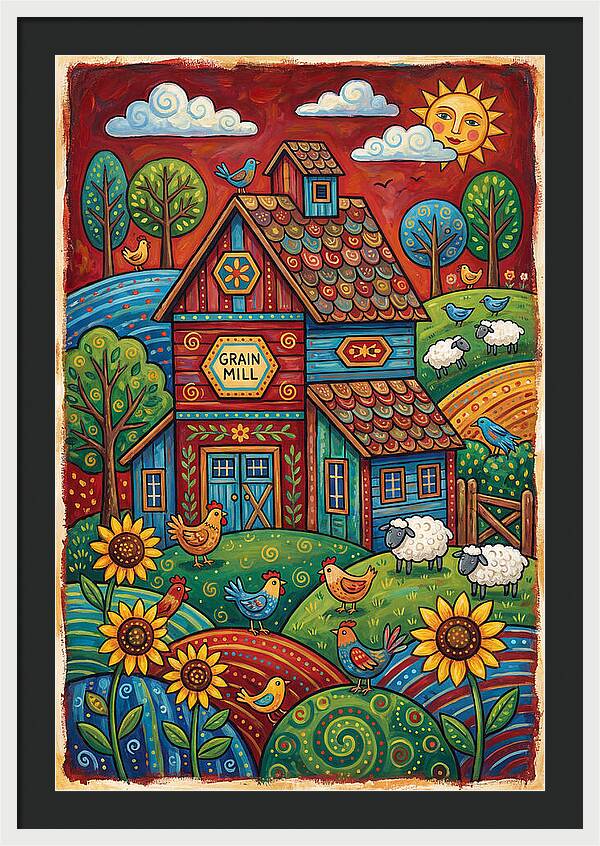 Rustic Harmony In Grain Mill