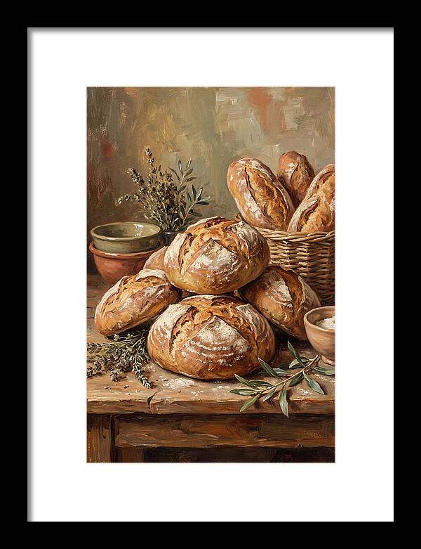 Rustic Mediterranean Bread Display
