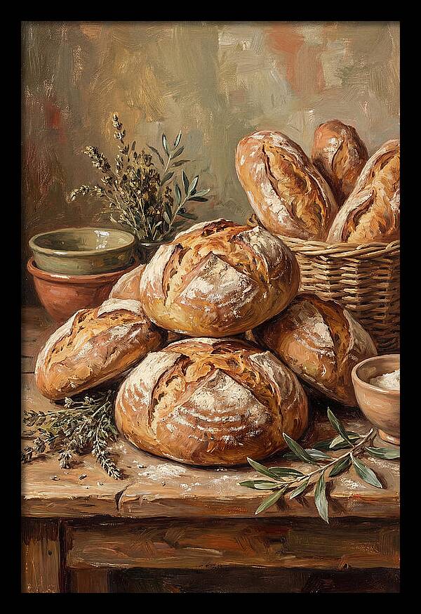 Rustic Mediterranean Bread Display