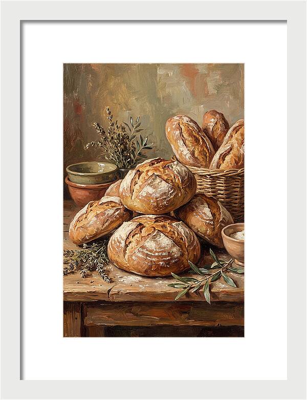 Rustic Mediterranean Bread Display