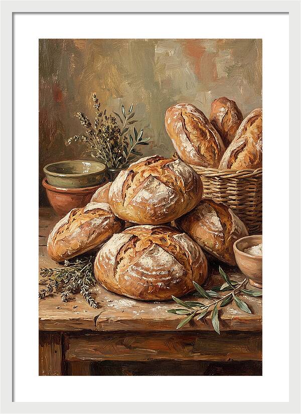 Rustic Mediterranean Bread Display