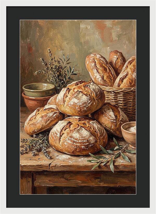 Rustic Mediterranean Bread Display