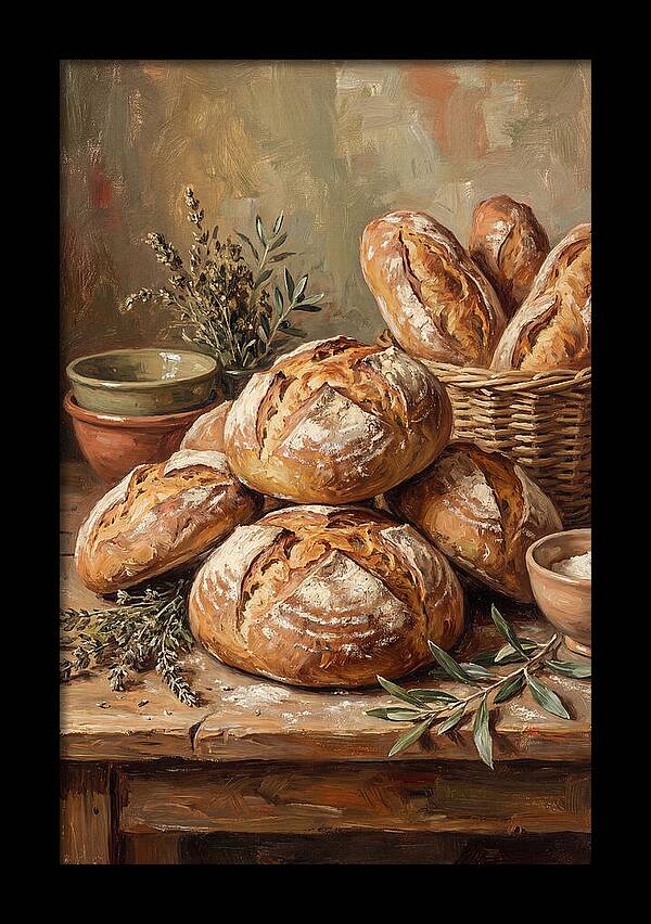 Rustic Mediterranean Bread Display