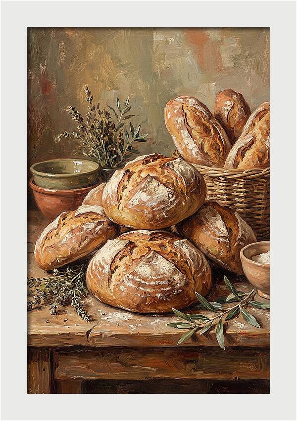 Rustic Mediterranean Bread Display