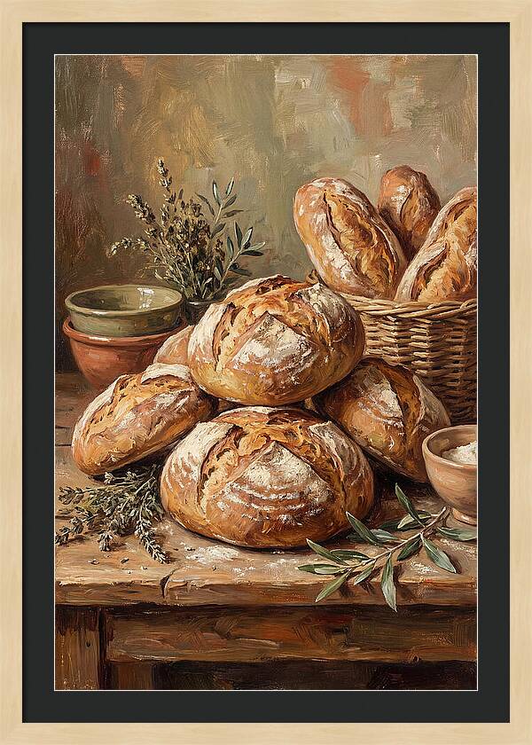 Rustic Mediterranean Bread Display