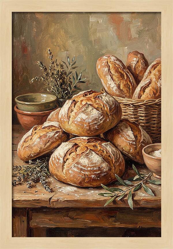 Rustic Mediterranean Bread Display