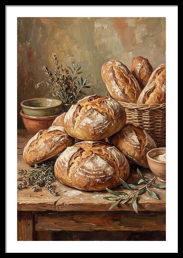 Rustic Mediterranean Bread Display