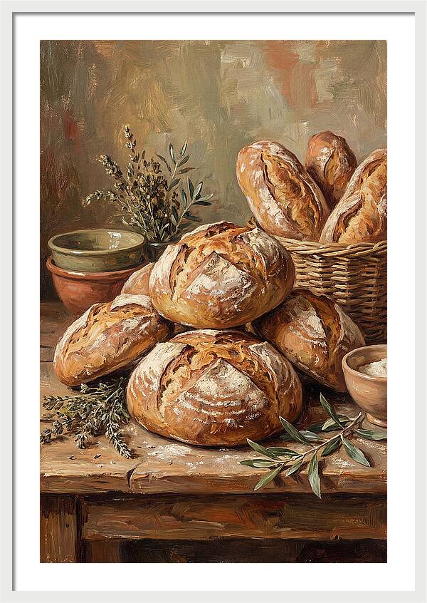 Rustic Mediterranean Bread Display