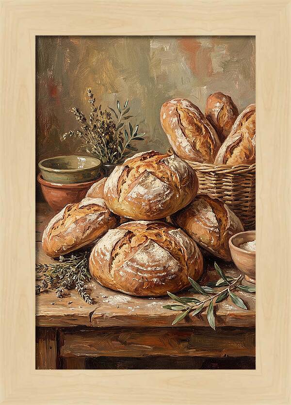 Rustic Mediterranean Bread Display