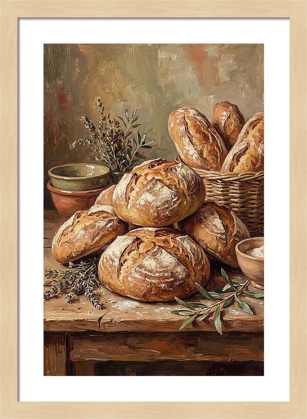 Rustic Mediterranean Bread Display