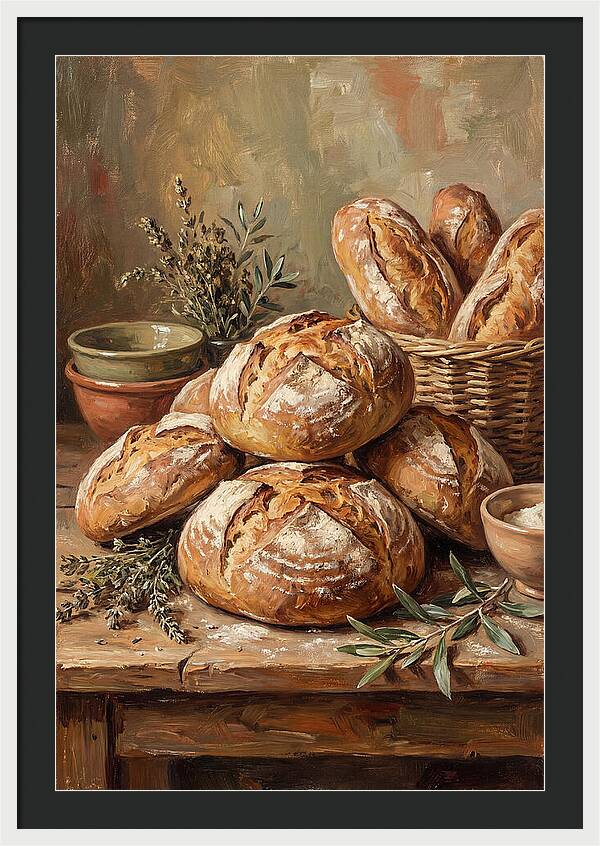 Rustic Mediterranean Bread Display