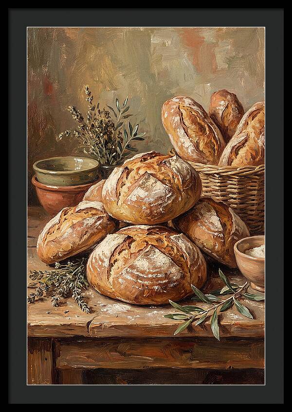 Rustic Mediterranean Bread Display