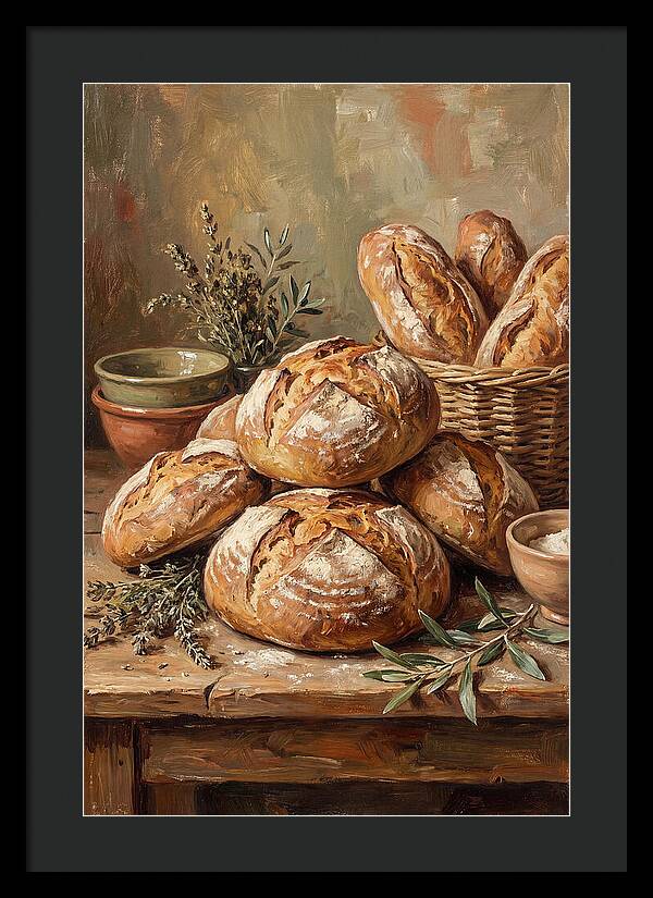 Rustic Mediterranean Bread Display