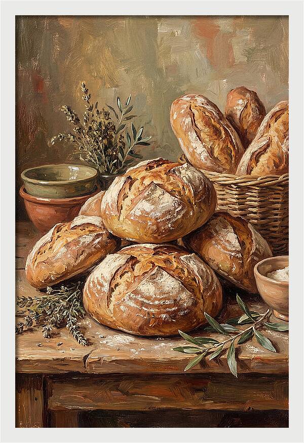 Rustic Mediterranean Bread Display