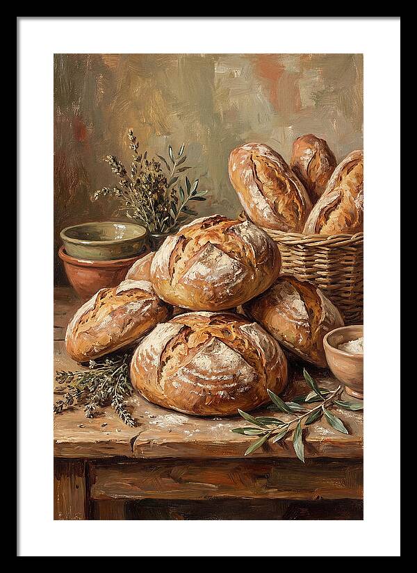 Rustic Mediterranean Bread Display