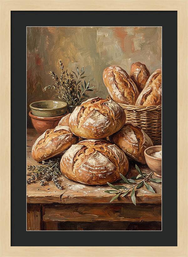 Rustic Mediterranean Bread Display