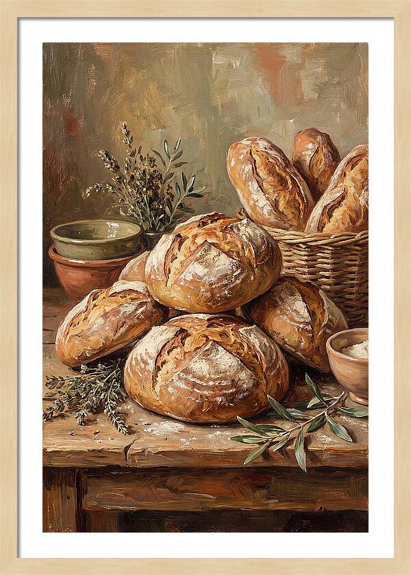 Rustic Mediterranean Bread Display
