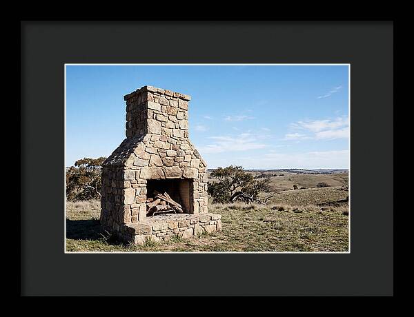 Rustic Stone Fireplace