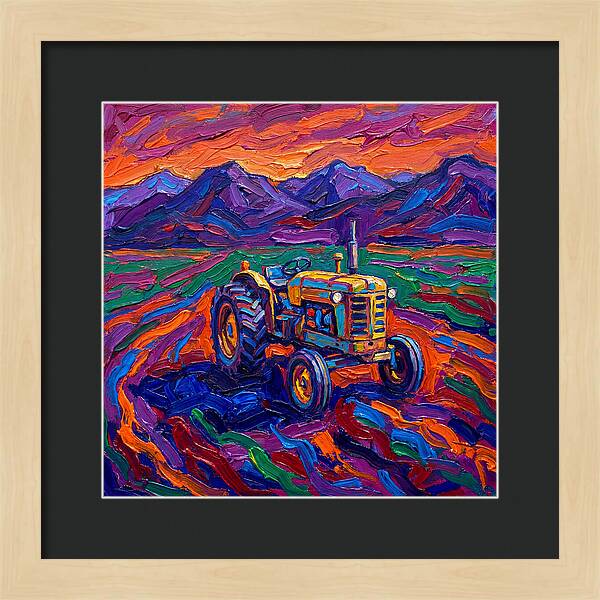 Rustic Tractor Amidst Lush Fields