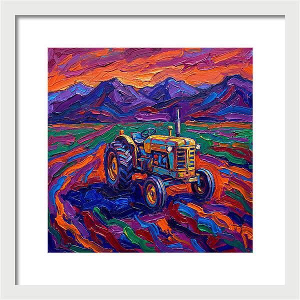 Rustic Tractor Amidst Lush Fields