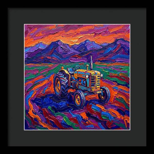 Rustic Tractor Amidst Lush Fields