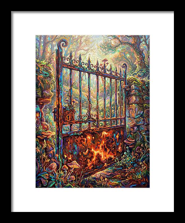 Rusty Gate In Forest